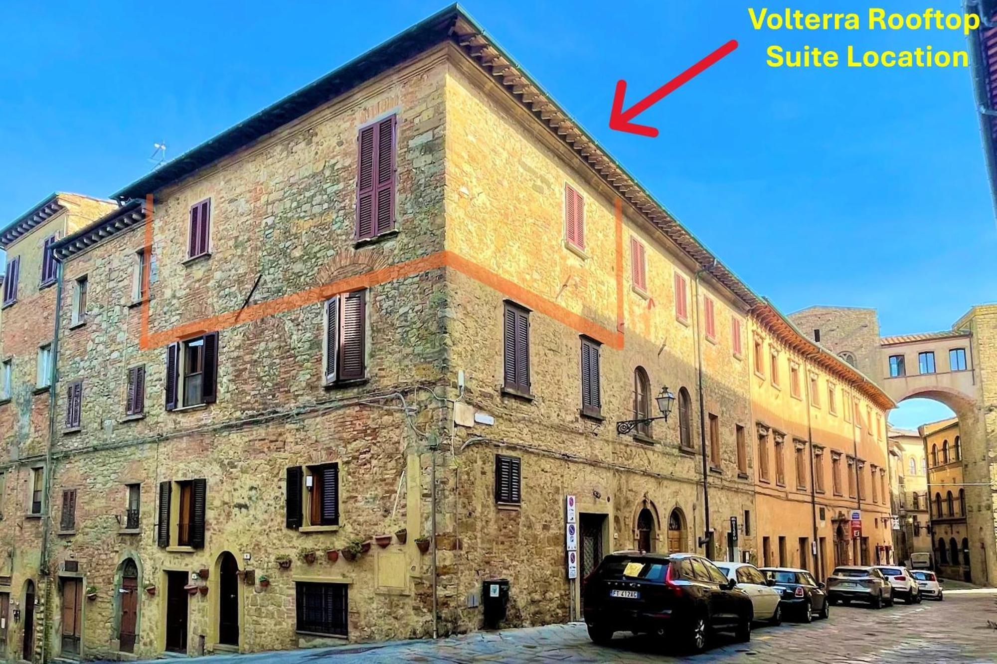 The Walkable Volterra Rooftop Suite 外观 照片